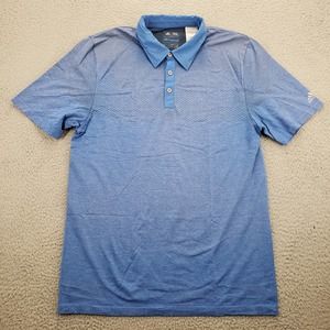 Adidas Shirt Mens Large Blue Short Sleeve Climacool‎ Golf Polo